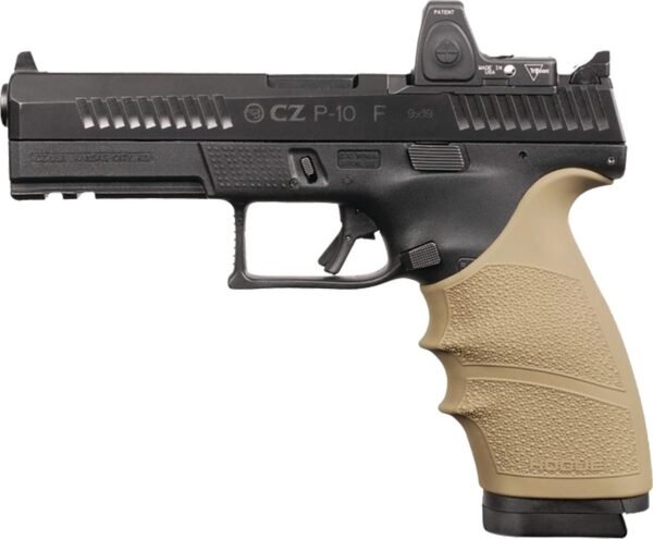 https3A2F2Fmedia.chattanoogashooting.com2Fimages2Fproduct2FHA178032FHA17803.jpg Hogue HandAll Beavertail Grip Sleeve CZ P-10 Full Size 9mm - FDE