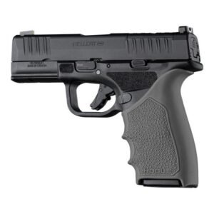 https3A2F2Fmedia.chattanoogashooting.com2Fimages2Fproduct2FHA183222FHA18322-1.jpg Hogue HandAll Beaver Tail Handgun Grip Sleeve Springfield Armory Hellcat Pro Slate Grey