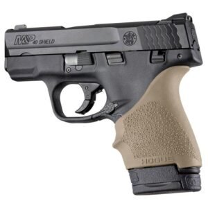 https3A2F2Fmedia.chattanoogashooting.com2Fimages2Fproduct2FHA184032FHA18403.jpg Hogue HandAll Beaver Tail Grip Sleeve S&W M&P Shield Ruger LC9 Glock 26/27 FDE