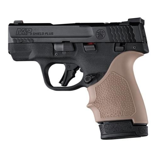 https3A2F2Fmedia.chattanoogashooting.com2Fimages2Fproduct2FHA184132FHA18413-1.jpg Hogue HandAll Beaver Tail Handgun Grip Sleeve S&W M&P 9 Shield Plus FDE