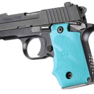 https3A2F2Fmedia.chattanoogashooting.com2Fimages2Fproduct2FHA380042FHA38004.jpg Hogue Rubber Grip with Finger Grooves for SIG Sauer P238 - Aqua