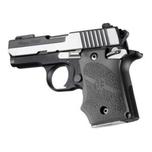 https3A2F2Fmedia.chattanoogashooting.com2Fimages2Fproduct2FHA980822FHA98082-1.jpg Hogue Rubber Handgun Grips with Finger Grooves Slate Grey for Sig Sauer P938