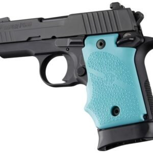 https3A2F2Fmedia.chattanoogashooting.com2Fimages2Fproduct2FHA980842FHA98084.jpg Hogue Rubber Grip with Finger Grooves for SIG Sauer P938 Ambi Safety-Aqua