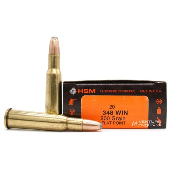 https3A2F2Fmedia.chattanoogashooting.com2Fimages2Fproduct2FHEHSM348WIN1N2Fhsm-348-win-200gr__56046.jpg HSM Classic Rifle Ammunition .348 Win 200gr SP 2450 fps 20/ct