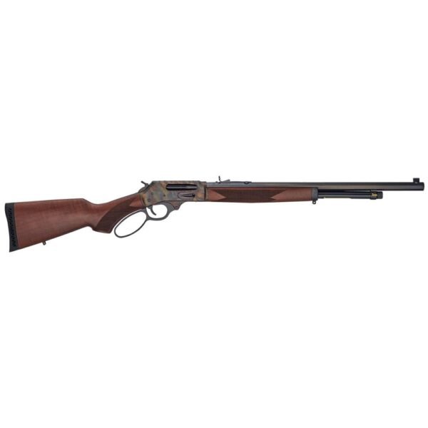 https3A2F2Fmedia.chattanoogashooting.com2Fimages2Fproduct2FHLH010GCC2FHLH010GCC-1.jpg Henry Color Case Hardened Lever Action Side Gate Rifle .45-70 4rd Magazine 22" Barrel Walnut