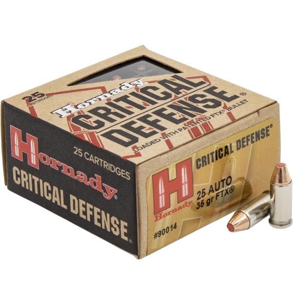 https3A2F2Fmedia.chattanoogashooting.com2Fimages2Fproduct2FHO900142FHO90014.jpg Hornady Critical Handgun Ammunition .25 Auto 35 gr FTX 900 fps 25/ct