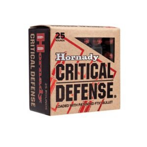 https3A2F2Fmedia.chattanoogashooting.com2Fimages2Fproduct2FHO902502FHO90250-2_1.jpg Hornady Critical Defense Handgun Ammunition 9mm Luger 115 gr. FTX 1140 fps 25/ct
