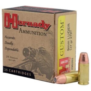 https3A2F2Fmedia.chattanoogashooting.com2Fimages2Fproduct2FHO902822FHO90282-1.jpg Hornady Custom Handgun Ammunition 9mm Luger 147 gr XTP 975 fps 25/ct