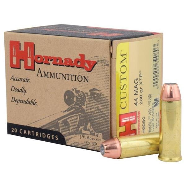 https3A2F2Fmedia.chattanoogashooting.com2Fimages2Fproduct2FHO90802FHO9080-1.jpg Hornady Custom Handgun Ammunition .44 Magnum 200 gr XTP 20/ct