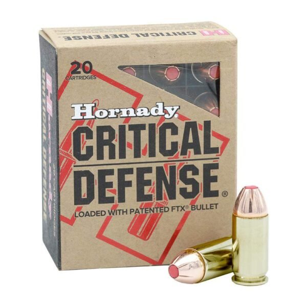 https3A2F2Fmedia.chattanoogashooting.com2Fimages2Fproduct2FHO909232FHO90923-1.jpg Hornady Critical Defense FTX Handgun Ammunition .45 Auto(+P) 185gr PT 1150 fps 20/ct