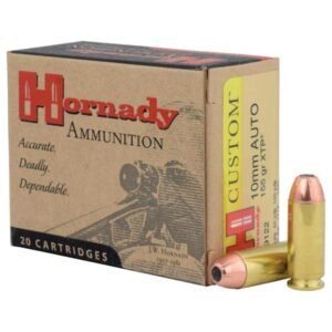 https3A2F2Fmedia.chattanoogashooting.com2Fimages2Fproduct2FHO91222FHO9122-1.jpg Hornady Custom Handgun Ammunition 10mm Auto 155 gr XTP 1410 fps 20/ct