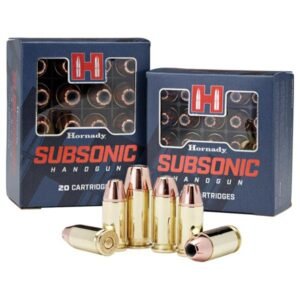 https3A2F2Fmedia.chattanoogashooting.com2Fimages2Fproduct2FHO913692FHO91369-1.jpg Hornady Subsonic Ammunition .40 S&W 180 gr 950 fps XTP 20/ct