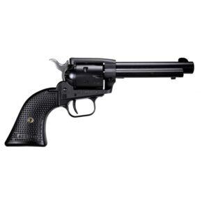 https3A2F2Fmedia.chattanoogashooting.com2Fimages2Fproduct2FHXSRR22BS4PG2FHXSRR22BS4PG_1.jpg Heritage Rough Rider Steel Frame Handgun .22 LR 6rd Capacity 4.75" Barrel Black Satin Finish Polymer Grips