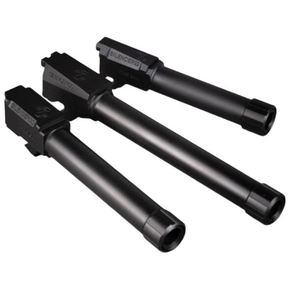 https3A2F2Fmedia.chattanoogashooting.com2Fimages2Fproduct2FIKAC20232FIKAC859-1_1.jpg SilencerCo Threaded Barrel for S&W M&P 9mm Luger 1/2x28 4.9" Black