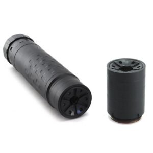 https3A2F2Fmedia.chattanoogashooting.com2Fimages2Fproduct2FIKSU51072F17270.jpg SilencerCo Hybrid 46M Centerfire Rifle Suppressor 9mm to 45 ACP Stainless Steel/Titanium
