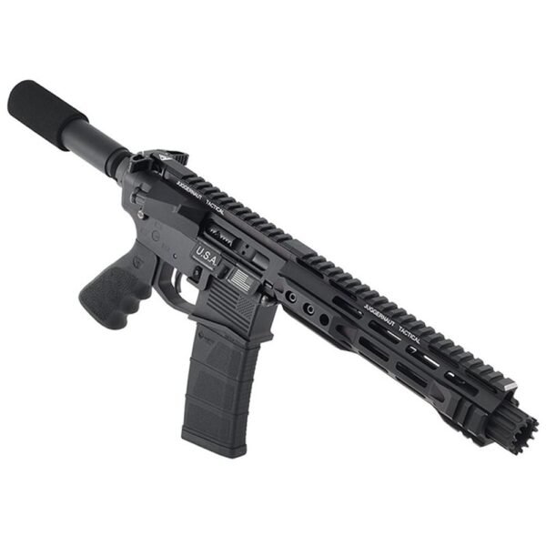 https3A2F2Fmedia.chattanoogashooting.com2Fimages2Fproduct2FJKJT15SSPAB2FJKJT15SSPAB-1.jpg Juggernaut AR-15 CA Roster Handgun 5.56mm 10rd Magazine 8.5" Barrel Black