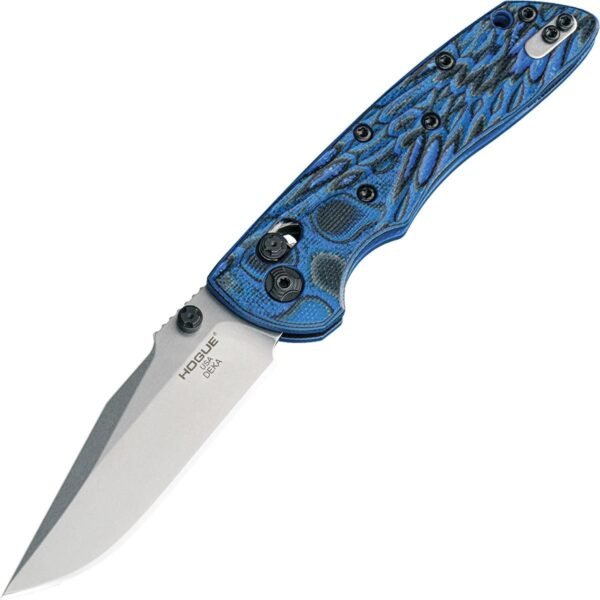 https3A2F2Fmedia.chattanoogashooting.com2Fimages2Fproduct2FJN242732FJN24273.jpg Hogue Deka 3.25" ABLE Lock Folder Clip Point Blade Tumble Finish G-10 Blu Lava