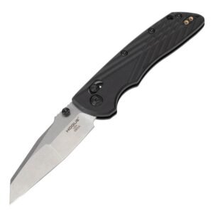 https3A2F2Fmedia.chattanoogashooting.com2Fimages2Fproduct2FJN243692FJN24369.jpg Hogue Deka Manual Folder Knife 3 1/4" Wharncliffe Blade Black and Silver
