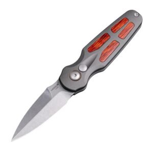 https3A2F2Fmedia.chattanoogashooting.com2Fimages2Fproduct2FJN642332FJN64233-1.jpg Hogue Ballista II Automatic Folder Knife 2-3/5 Spear Point Blade Grey with Cocobolo Inserts