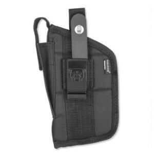 https3A2F2Fmedia.chattanoogashooting.com2Fimages2Fproduct2FJZFSN19SC2FJZFSN19SC.jpg Bulldog Extreme Handgun Holster with Belt Loop and Clip for Mini Semi-Autos with 2" Barrel and Laser Black Ambi