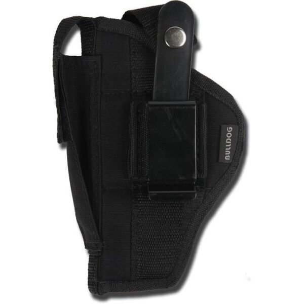 https3A2F2Fmedia.chattanoogashooting.com2Fimages2Fproduct2FJZFSN312FJZFSN-1_10.jpg Bulldog Extreme Handgun Holster with Belt Loop and Clip for Large Frame Autos with 4-4.5" Barrels Black Ambi
