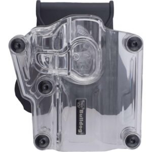 https3A2F2Fmedia.chattanoogashooting.com2Fimages2Fproduct2FJZMX0022FJZMX00-1.jpg Bulldog Max Multi-Fit Polymer Holster w/ Paddle-Transparent Clear RH
