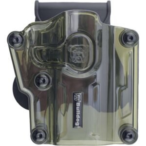 https3A2F2Fmedia.chattanoogashooting.com2Fimages2Fproduct2FJZMX0042FJZMX004-1.jpg Bulldog Max Multi-Fit Polymer Holster w/ Paddle-Transparent Green RH
