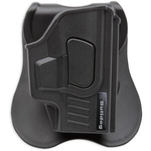 https3A2F2Fmedia.chattanoogashooting.com2Fimages2Fproduct2FJZRRRMAX92FJZRRRMAX9.jpg Bulldog Rapid Release Holster with Paddle for Ruger Max 9 Black RH