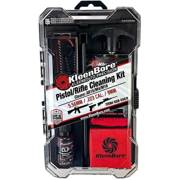https3A2F2Fmedia.chattanoogashooting.com2Fimages2Fproduct2FKBKAR55692FKBKAR5569-1.jpg KleenBore .223/5.56mm/9mm Luger Combination Cleaning Kit