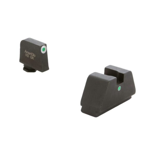 https3A2F2Fmedia.chattanoogashooting.com2Fimages2Fproduct2FKQGL1932FKQGL193.jpg Ameriglo 3XL Tall Green Tritium White Outline Front Tritium Dot Rear Glock