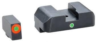 https3A2F2Fmedia.chattanoogashooting.com2Fimages2Fproduct2FKQGL2032FKQGL203.jpg Green Tritium Outline Orange/Green Single Dot forGlock 29-30-31-32-36-40-41