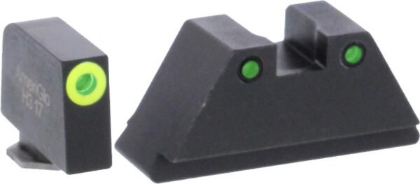Screenshot Green Tritium LimeGreenLumi Rnd Outline .315/Black .394 for Glock Tall Supp