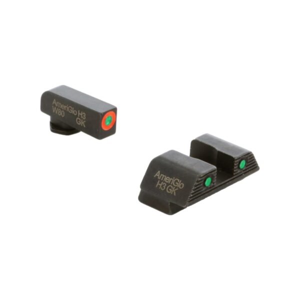 https3A2F2Fmedia.chattanoogashooting.com2Fimages2Fproduct2FKQGL8232FKQGL823.jpg Ameriglo Trooper Tritium Sight Set Green with Orange Front Green with Black Rear for Glock 42 43 43x 48