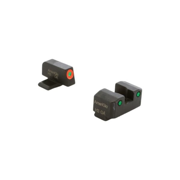https3A2F2Fmedia.chattanoogashooting.com2Fimages2Fproduct2FKQSG8172FKQSG817-1.jpg Ameriglo Trooper Tritium Handgun Sight Set for Sig with #6 Front and #8 Rear Green Rear Green with Orange Front