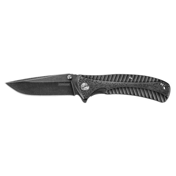 https3A2F2Fmedia.chattanoogashooting.com2Fimages2Fproduct2FKW1301BW2FKW1301BW-1.jpg Kershaw Starter Folding Knife 3-2/5" Drop Point Blade Blackwash