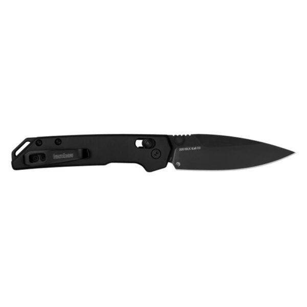 https3A2F2Fmedia.chattanoogashooting.com2Fimages2Fproduct2FKW2051BLK2FKW2051BLK-1.jpg Kershaw Mini Iridium Folding Knife 3" Spear Point Blade Black