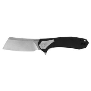 https3A2F2Fmedia.chattanoogashooting.com2Fimages2Fproduct2FKW34552FKW3455-1.jpg Kershaw Bracket Folding Knife 3-2/5" Cleaver Blade Black