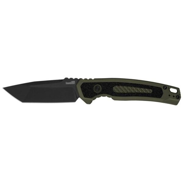 https3A2F2Fmedia.chattanoogashooting.com2Fimages2Fproduct2FKW7105OBLK2FKW7105OBLK-1.jpg Kershaw Launch 16 Automatic Folding Knife 3-1/2" Tanto Blade Black Olive