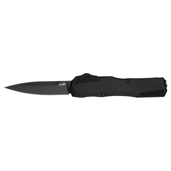https3A2F2Fmedia.chattanoogashooting.com2Fimages2Fproduct2FKW9000BLK2FKW9000BLK-1.jpg Kershaw Livewire OTF Automatic Knife 3-3/10" Spear Point Blade Black with Black Blade