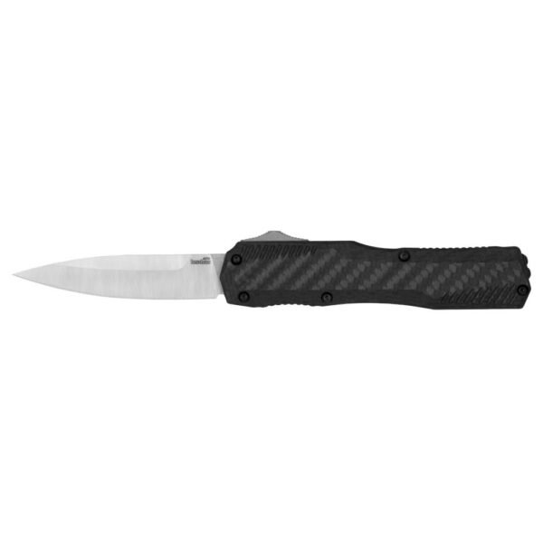 https3A2F2Fmedia.chattanoogashooting.com2Fimages2Fproduct2FKW9000CF2FKW9000CF-1.jpg Kershaw Livewire OTF Automatic Knife 3-3/10" Spear Point Blade Black