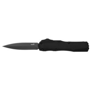 https3A2F2Fmedia.chattanoogashooting.com2Fimages2Fproduct2FKW9000DE2FKW9000DE-1.jpg Kershaw Livewire Double Edge Automatic OTF Knife 3-1/2" Spear Point Blade Black