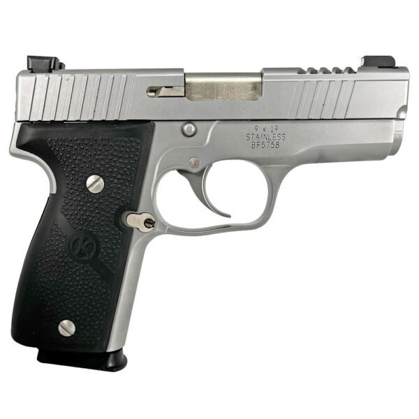 https3A2F2Fmedia.chattanoogashooting.com2Fimages2Fproduct2FKZK9093N222FKZK9093N22-1.jpg Kahr K9 Limited Edition Cut Out Stainless Steel Slide Handgun 9mm Luger 7rd Magazines 3.6" Barrel TruGlo Sights