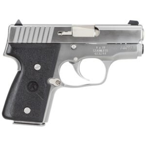 https3A2F2Fmedia.chattanoogashooting.com2Fimages2Fproduct2FKZM9098A2FKZM9098A-1.jpg Kahr Arms MK9 Elite Handgun 9mm Luger 6rd (2) & 7rd (1) Magazines 3" Barrel Silver wil Black Checkered Grip CA Compliant