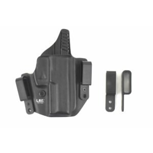 https3A2F2Fmedia.chattanoogashooting.com2Fimages2Fproduct2FLC60042FLCDEFENDERCNF-1_12.jpg L.A.G. Tactical Defender Holster 1911 5" (W/Rail) Black RH