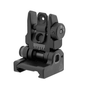https3A2F2Fmedia.chattanoogashooting.com2Fimages2Fproduct2FLIMNT9572FLIMNT957.jpg UTG ACCU-SYNC Spring-loaded AR15 Flip-up Rear Sight Black