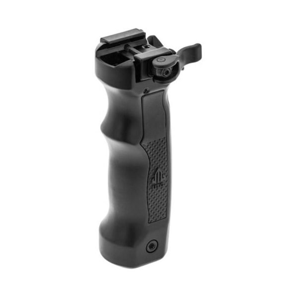 https3A2F2Fmedia.chattanoogashooting.com2Fimages2Fproduct2FLIMNTDG02Q2FLIMNTDG02Q.jpg UTG Bipod D Grip with Ambi. Quick Release Deployable Black