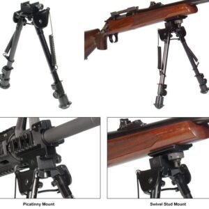 https3A2F2Fmedia.chattanoogashooting.com2Fimages2Fproduct2FLITLBP882FLITLBP88.jpg Leapers Tactical Op Bipod Tactical/Sniper Profile Adjustable Height - 8-12.5"