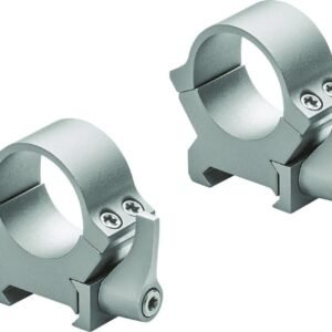 https3A2F2Fmedia.chattanoogashooting.com2Fimages2Fproduct2FLU1740692FLU174069.jpg Leupold 2-Piece Precision-Fit QRW2 Weaver-Style Rings 1" Medium - Silver