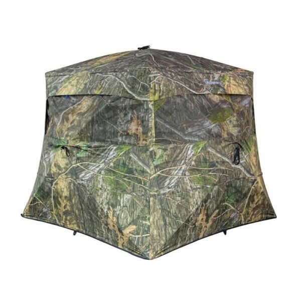 https3A2F2Fmedia.chattanoogashooting.com2Fimages2Fproduct2FMCAMSBANSHEEWBXFR2FMCAMSBANSHEEWBXFR-1.jpg Ameristep Banshee Wide Bottom Extreme Fire Retardant Ground Blind Mossy Oak Country DNA XL