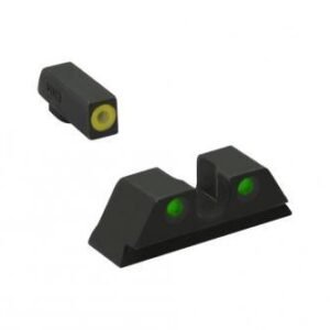 https3A2F2Fmedia.chattanoogashooting.com2Fimages2Fproduct2FMK4123131212Fyellowgreen_7.jpg Meprolight ML41231 Hyper-Bright Yellow Ring Front/Green Rear Sights for Kimber DASA Revolvers